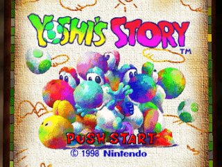 Yoshi's Story (USA) (En,Ja) Title Screen